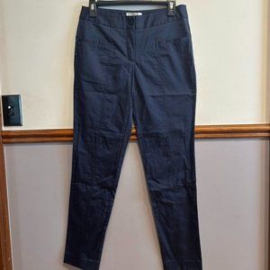 Minna Navy Straight Leg Tailored Pants